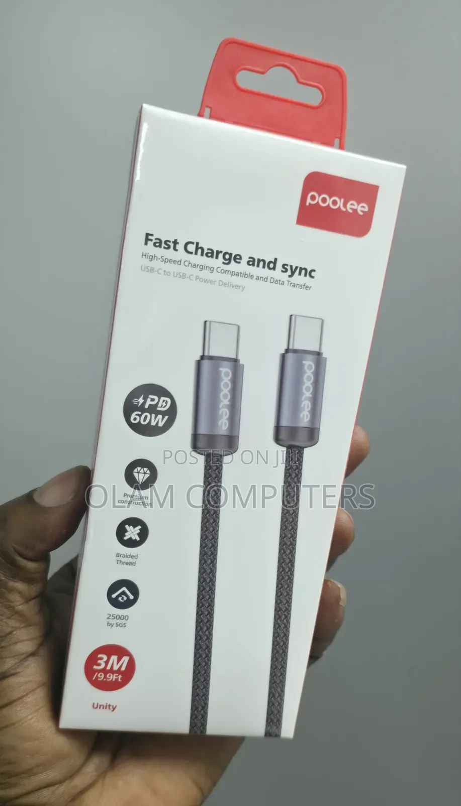Poolee Fast Charge and Sync PD60W 3M
