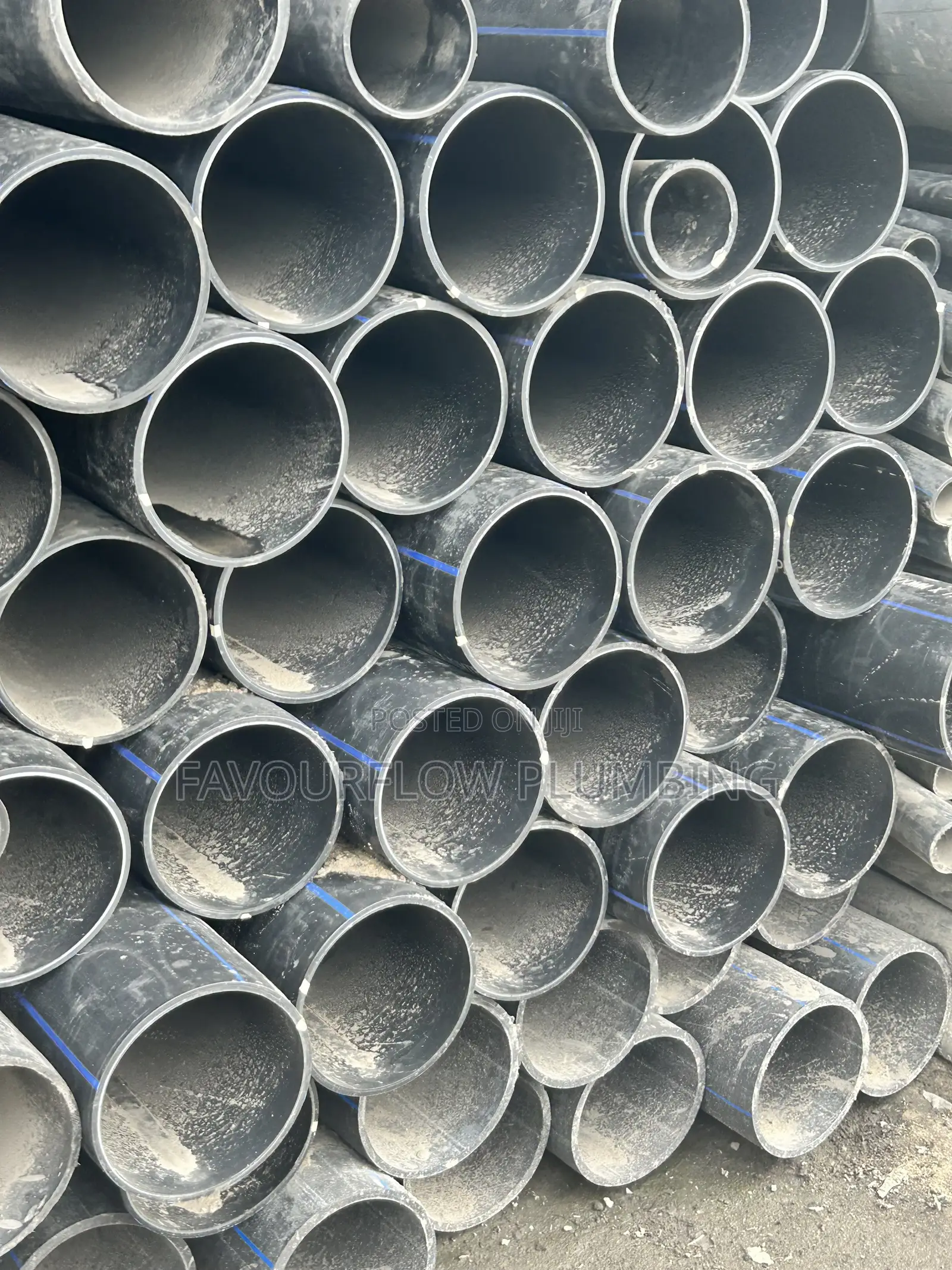 200mm Lombardy HDPE Dredging Pipe 7.7mm × 12m