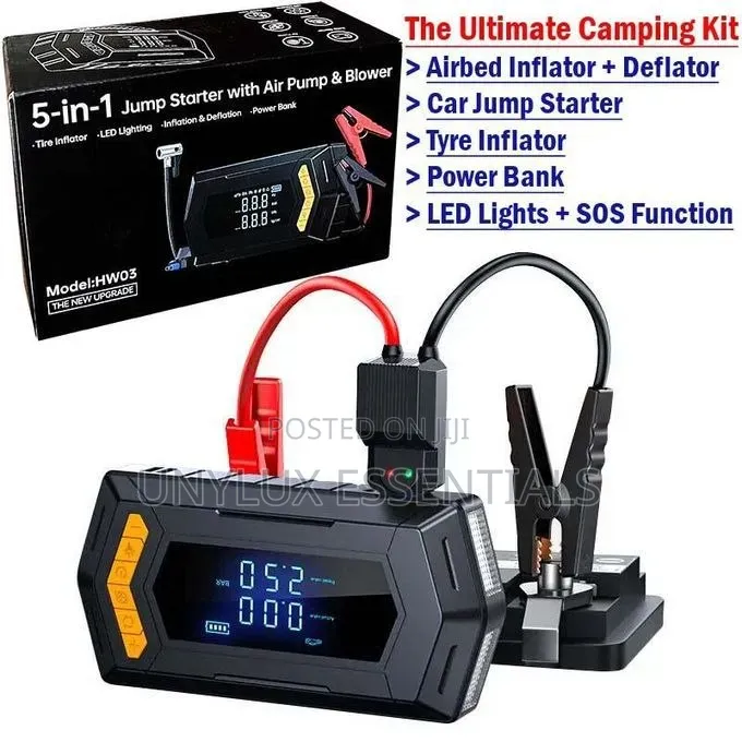 5in1 Rechargeable Jump Starter
