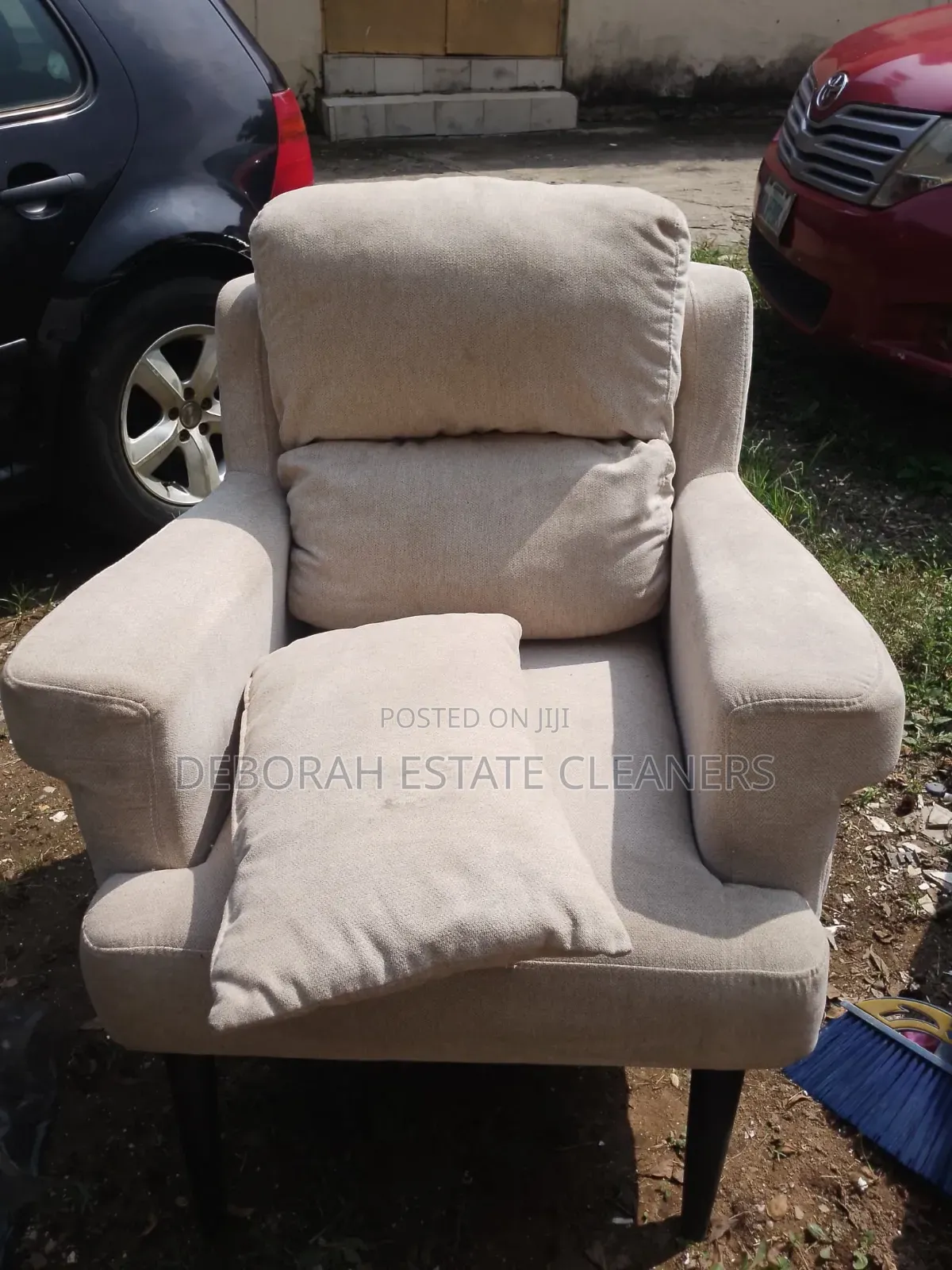 White Chairs and Bedframe Cleaning Service