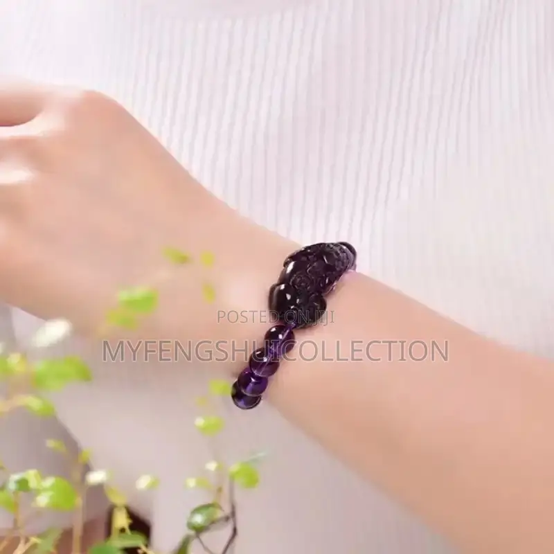 Fortified Amethyst With Pixiu Bracelet for Goodluck