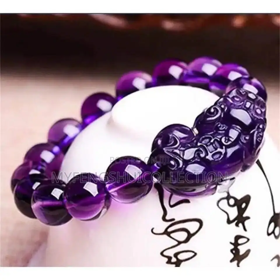 Fortified Amethyst With Pixiu Bracelet for Goodluck