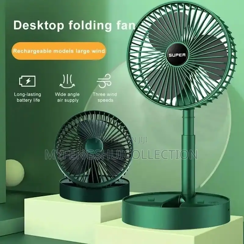 USB Desktop Folding Mini Electric Green Fan