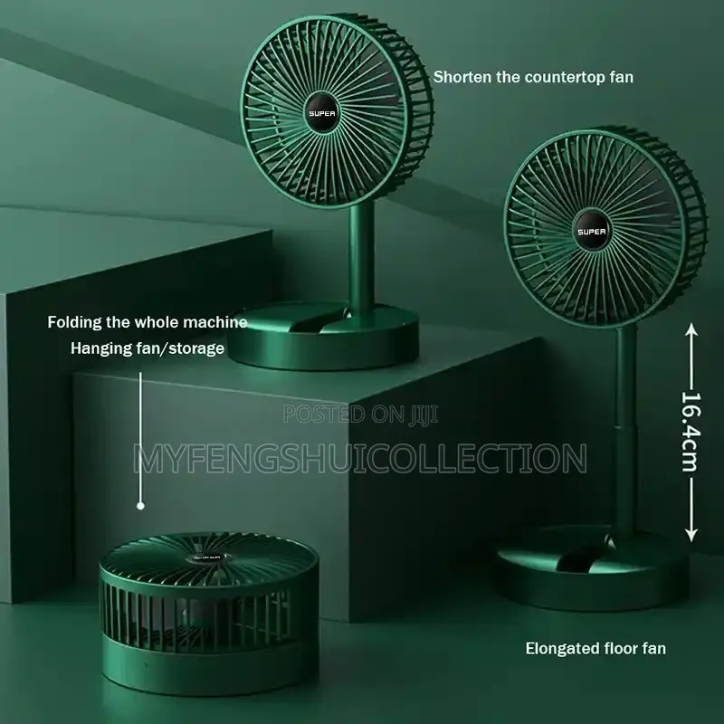 USB Desktop Folding Mini Electric Green Fan