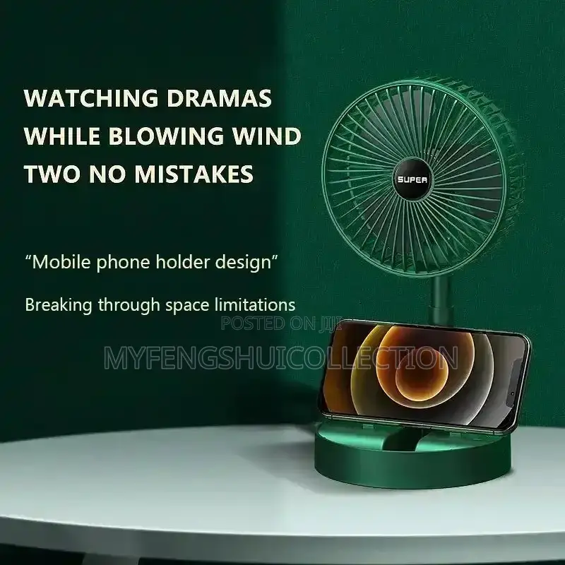 USB Desktop Folding Mini Electric Green Fan