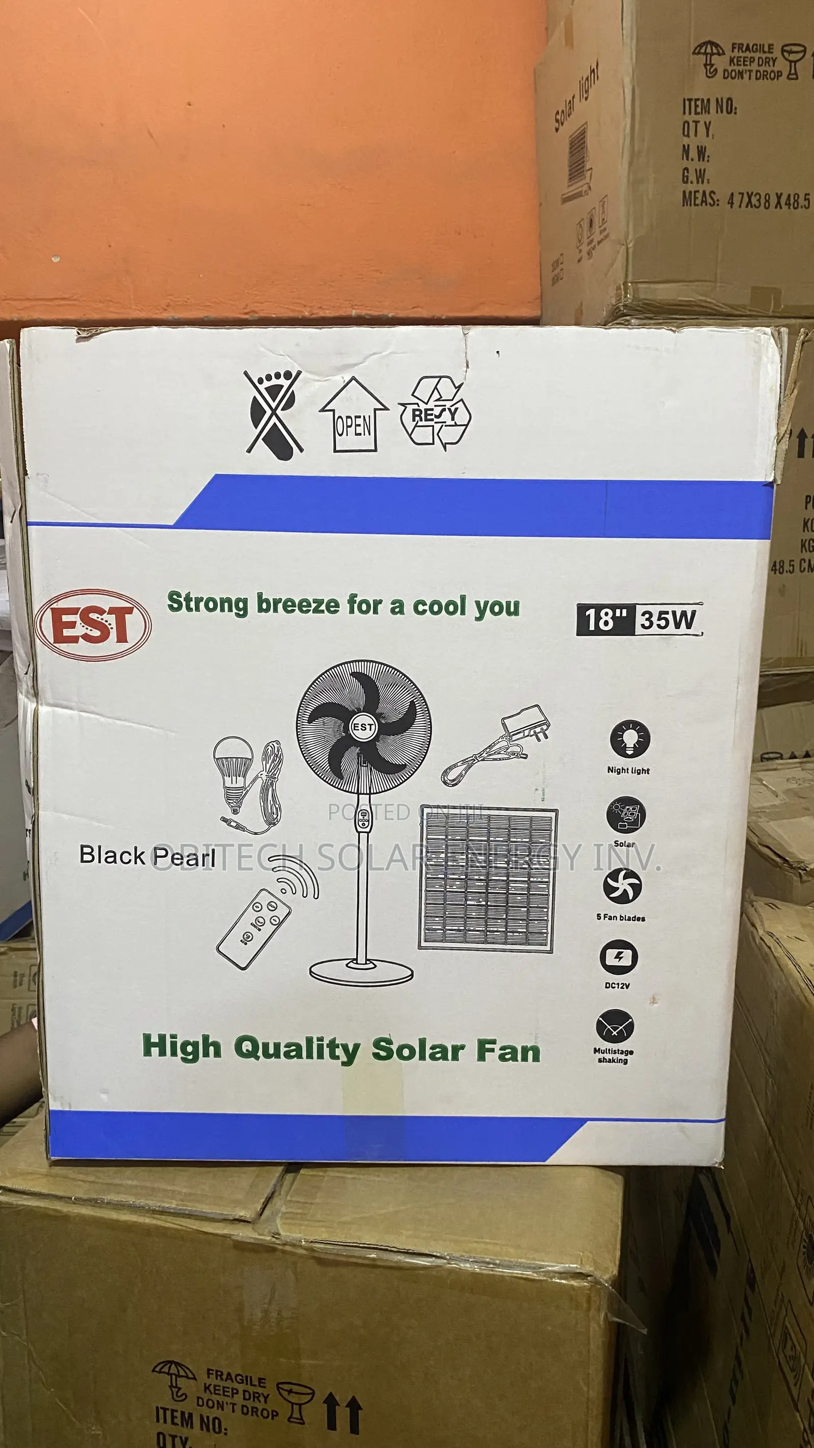 18” 35w Solar Fan