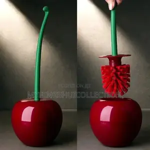 Red Cherry Shaped Toilet Brush