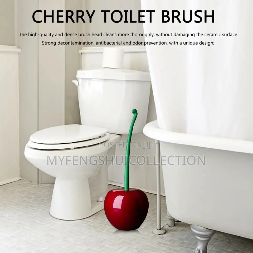 Red Cherry Shaped Toilet Brush