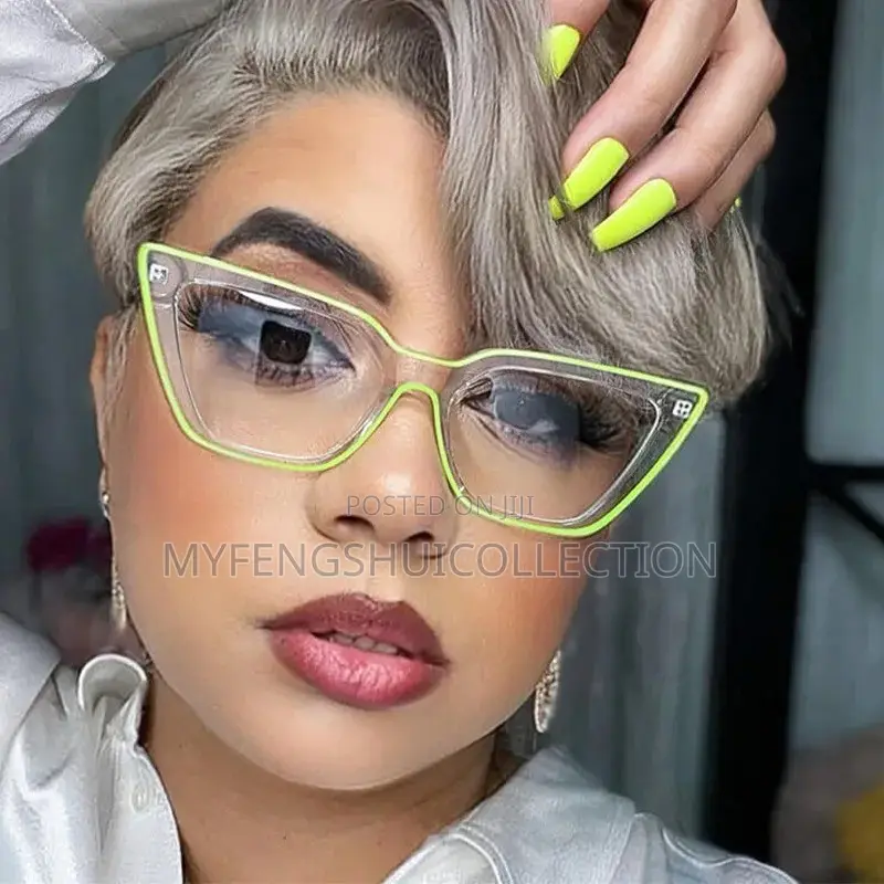 Transparent Candy Anti Blue Light Eye Glasses
