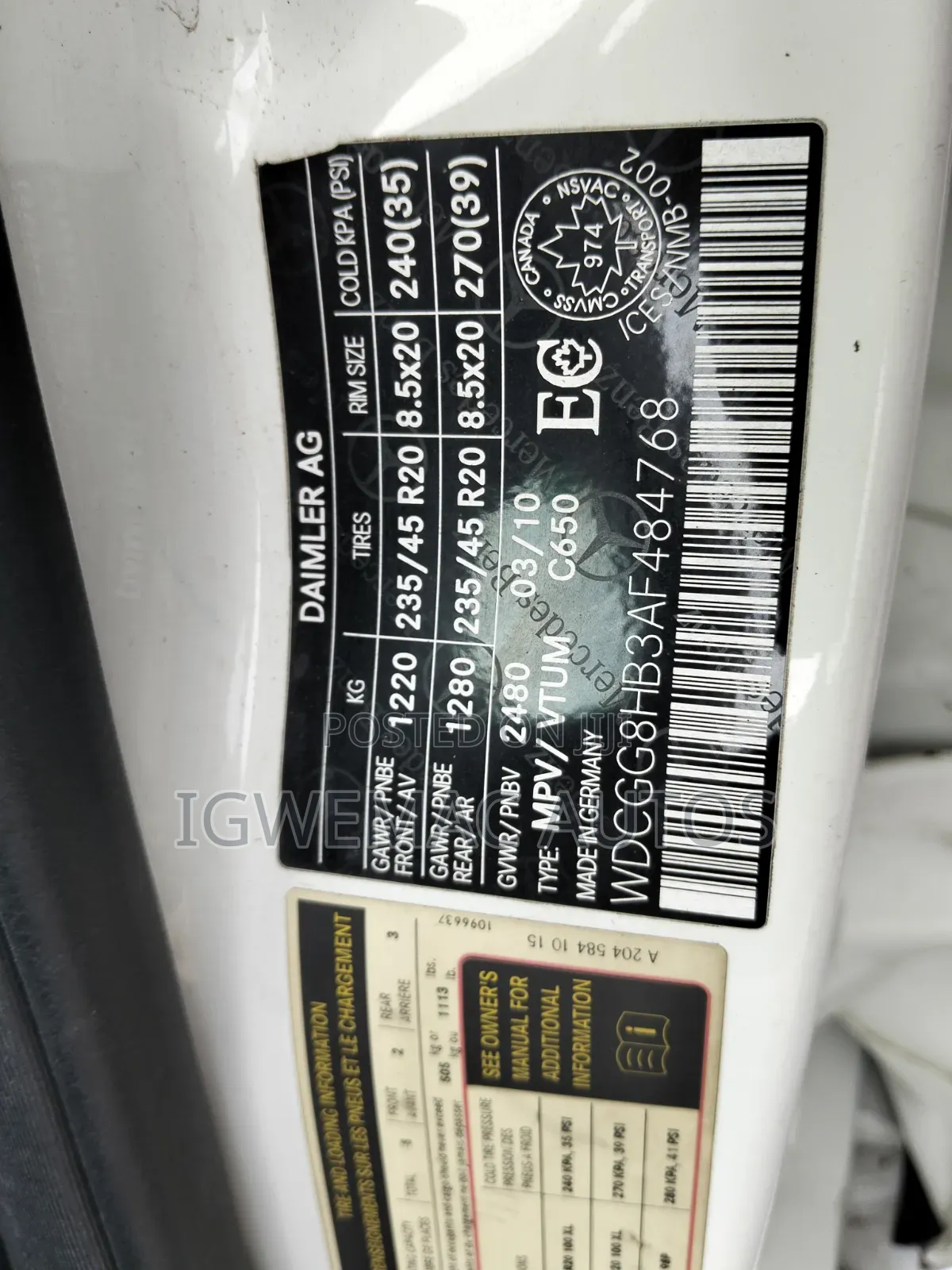 Mercedes-Benz GLK-Class 350 4MATIC 2010 White