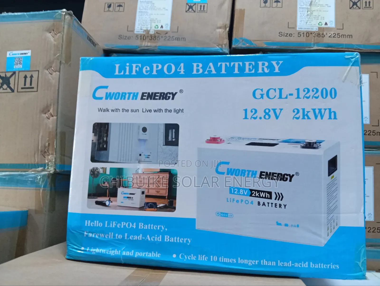 C Worth Solar Energy 2kwh/12v