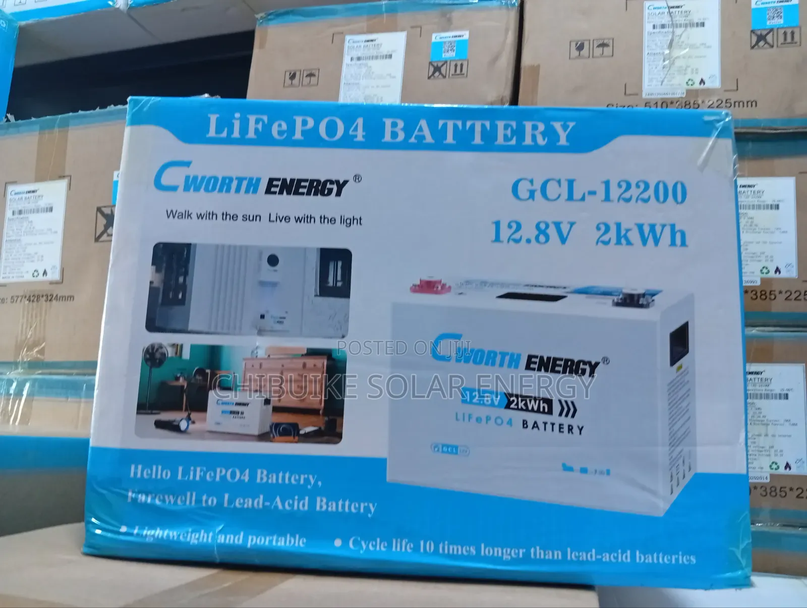 C Worth Solar Energy 2kwh/12v