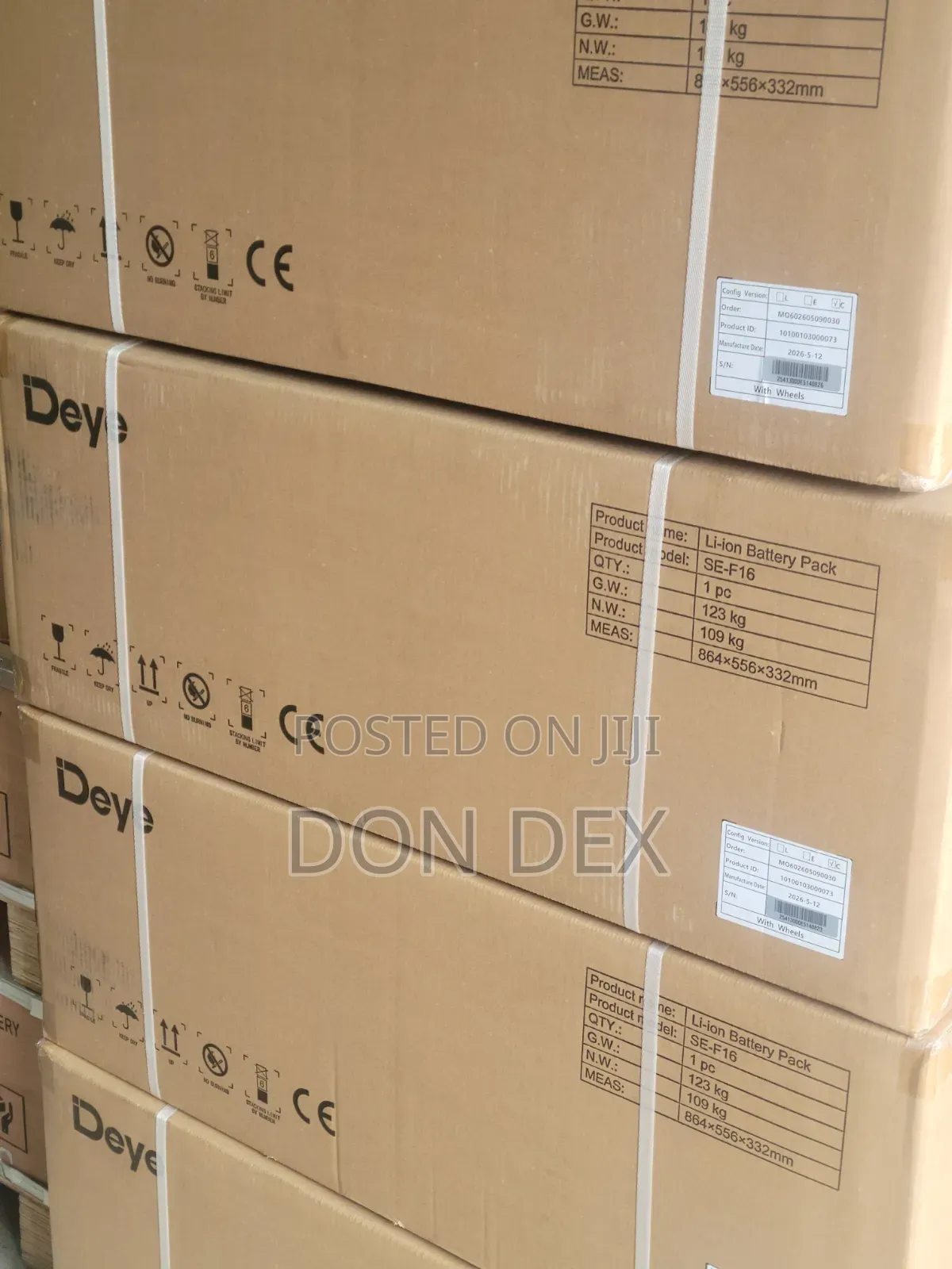 16kwh 48v Deye Lithium Ion Battery