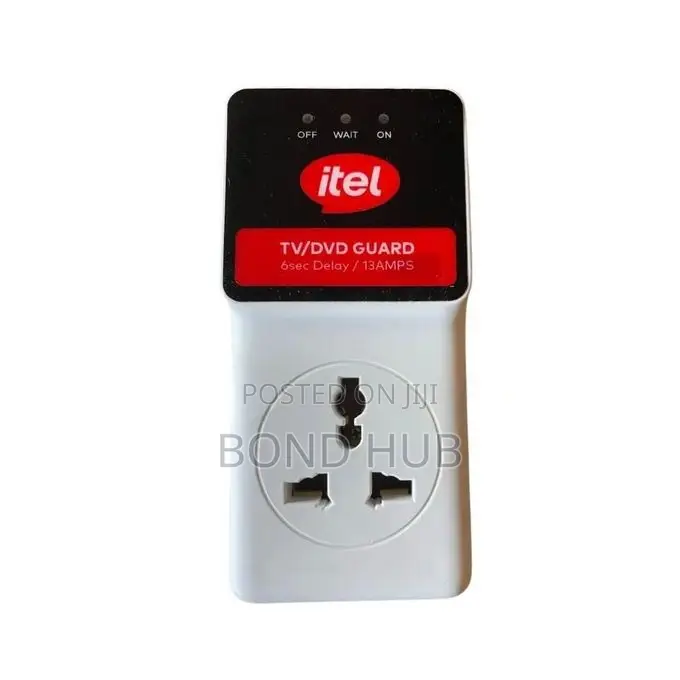 Itel Surge Protector TV Guard DVD Guard 13Amps Surge Protector
