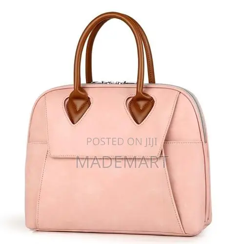 Fuscia Pink Oxford Styled Laptop Handbag
