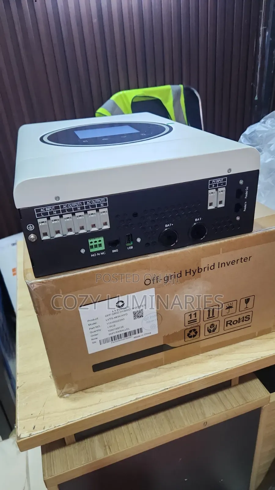 LVTOPSUN 4kW 24V Off-Grid Hybrid Solar Inverter