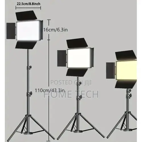 Pro LED 600 Professional Video LED Kit With Tripod Stand & Batteries