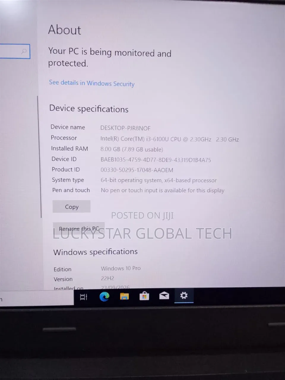 Laptop Lenovo 8GB Intel Core i3 HDD 500GB