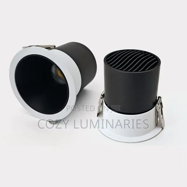 Recessed LED Spotlight 12W Cast Aluminium Anti-Glare Ceiling Light