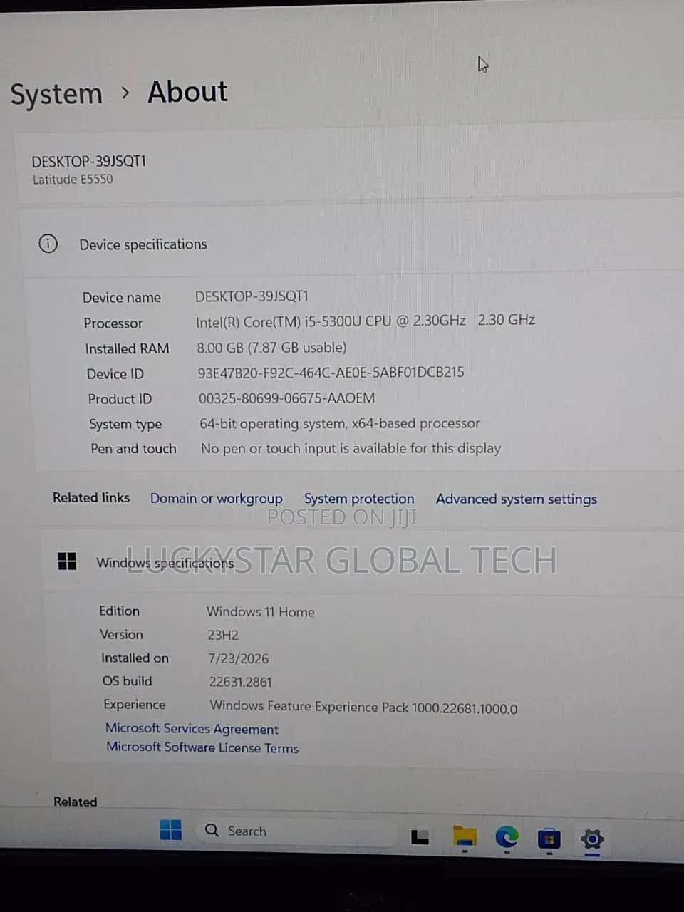 Laptop Dell Latitude E5500 16GB Intel Core i5 HDD 256GB