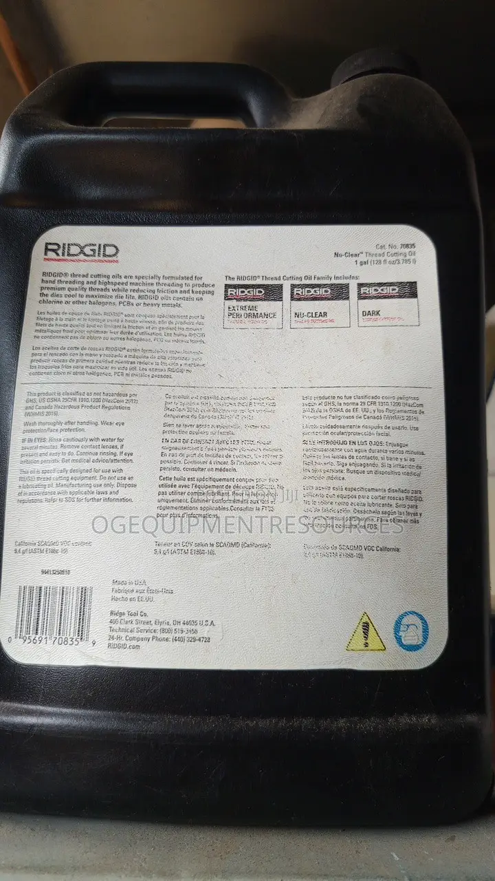 Gallon Container of Ridgid 70835.
