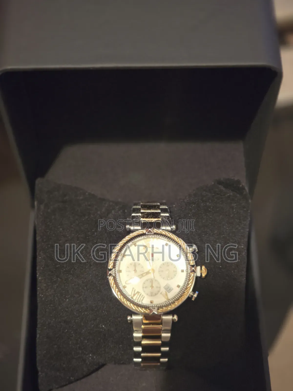 REWARD Luxury Two-Tone Gold & Silver Chronograph Watch