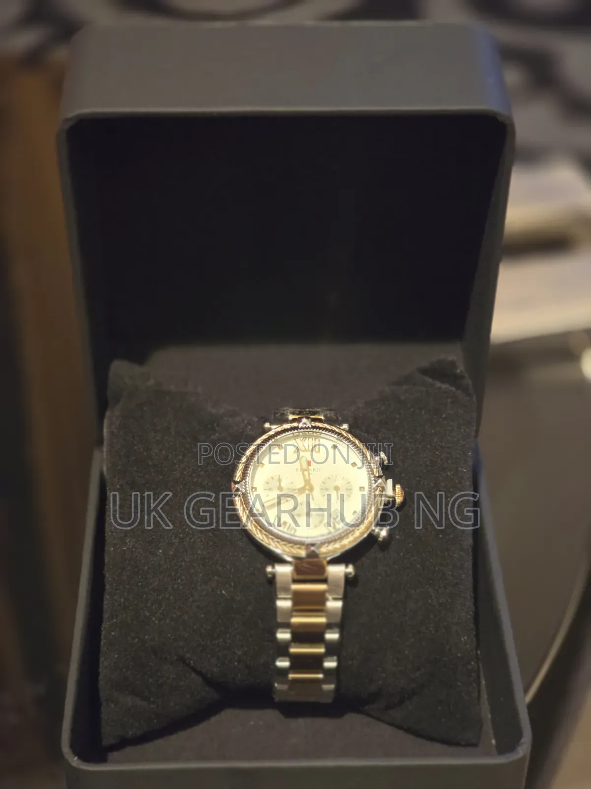 REWARD Luxury Two-Tone Gold & Silver Chronograph Watch