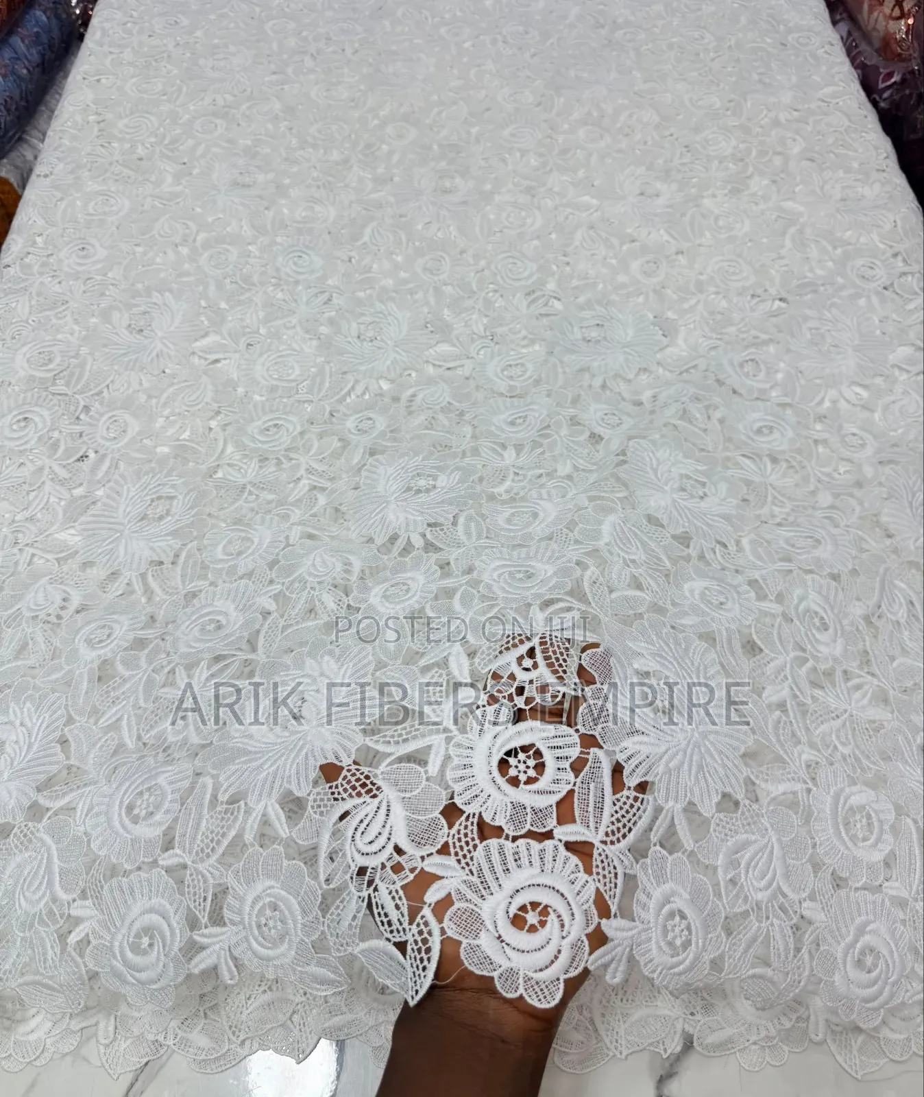 Superb Swiss White Guipure Lace
