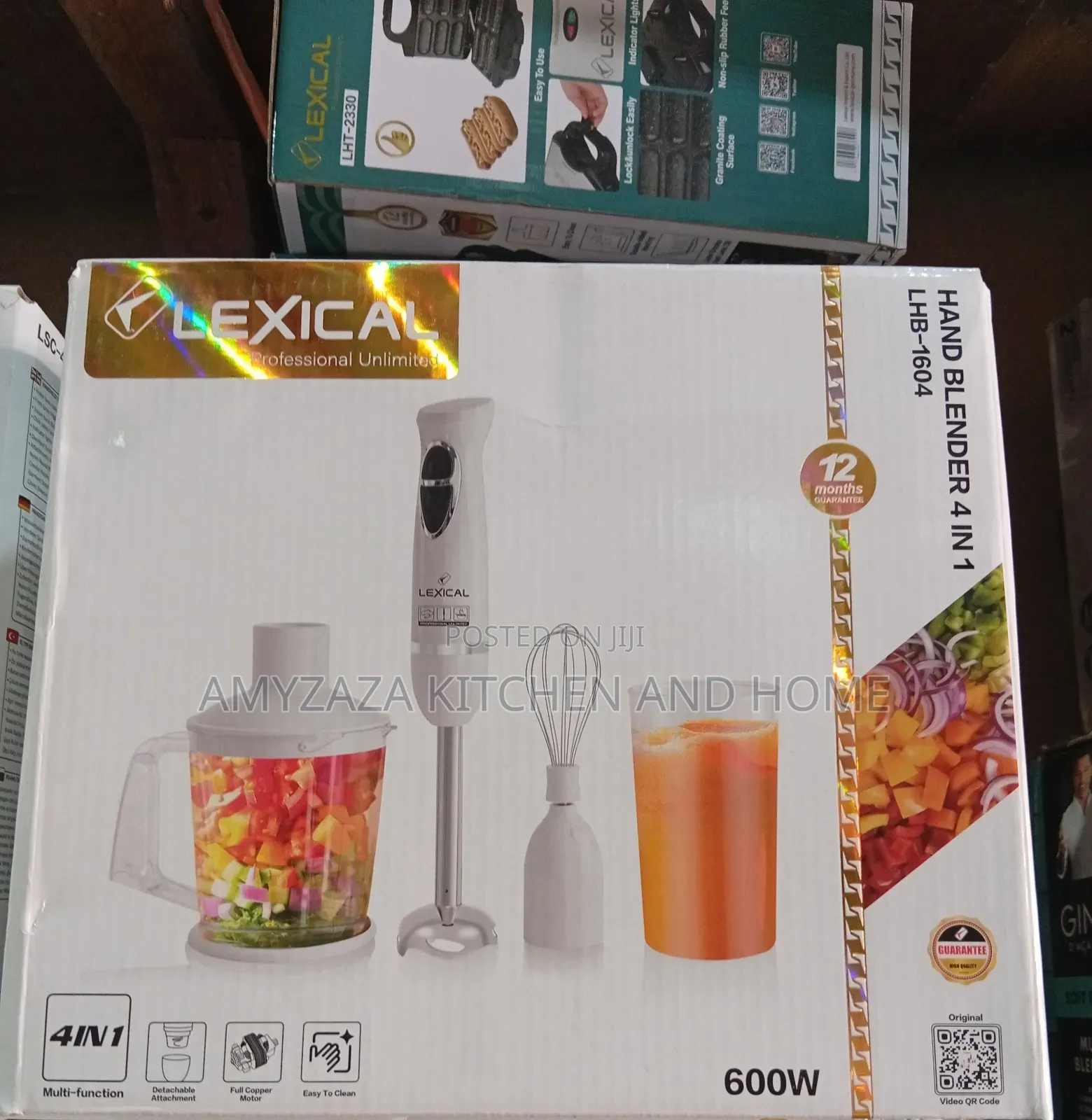 Lexical LHB-1604 4-in-1 Hand Blender Set,