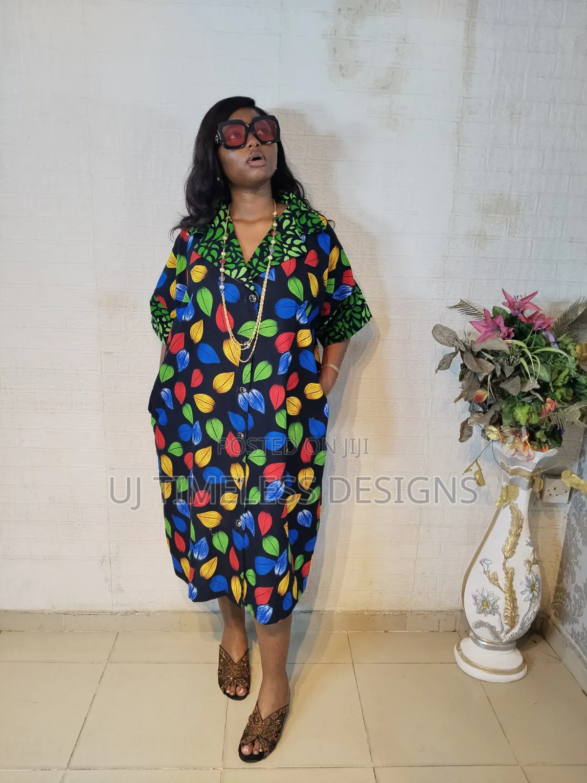 Ladies Short Ankara Gown