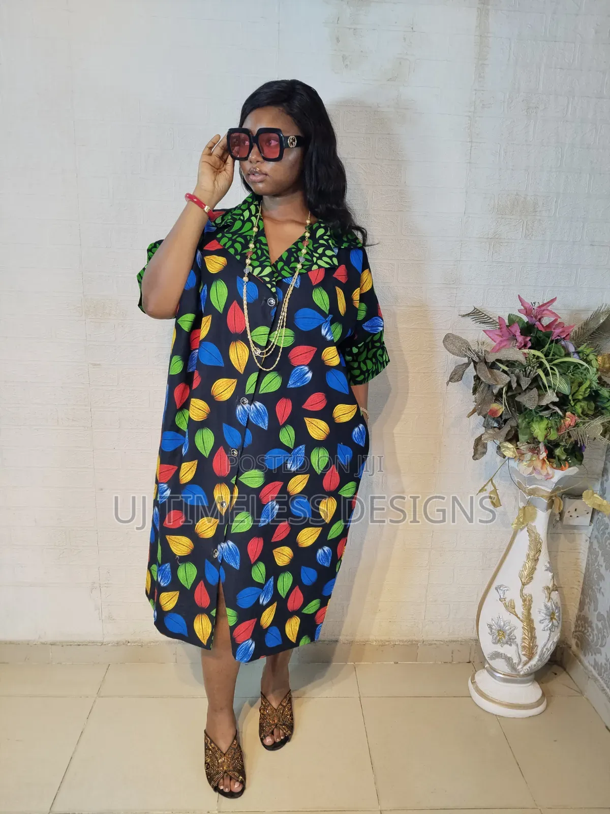 Ladies Short Ankara Gown