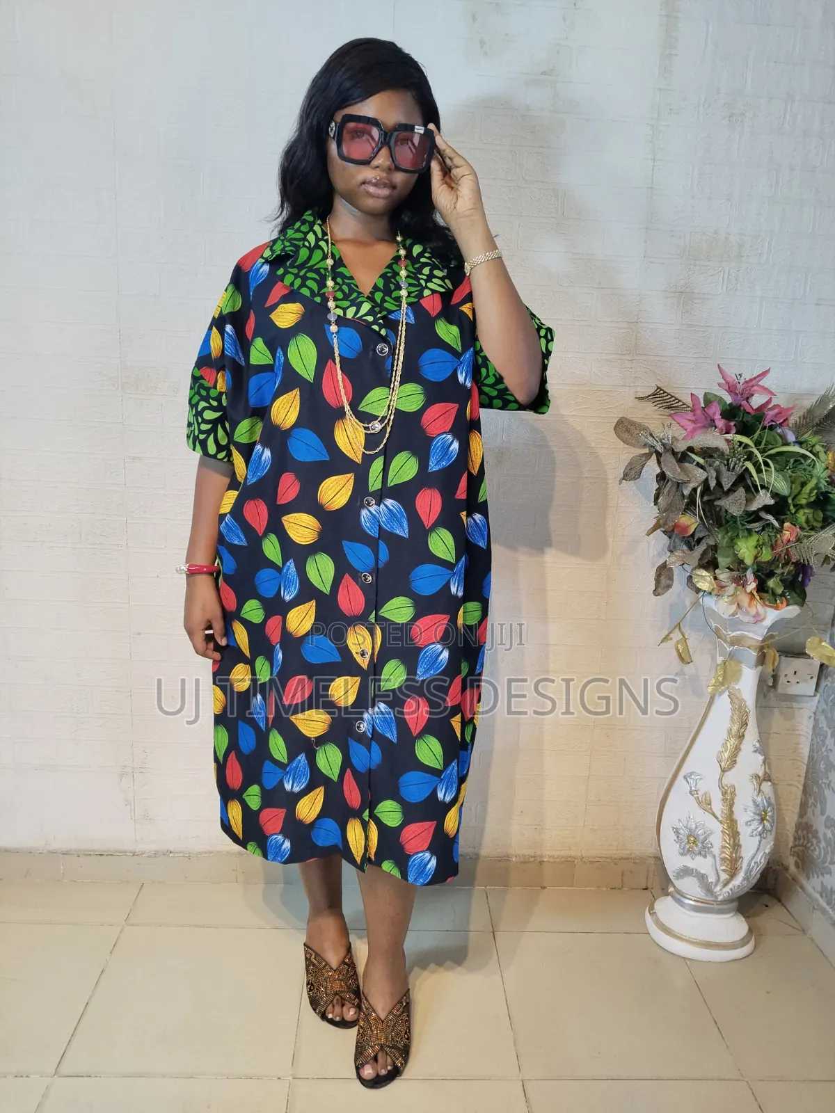 Ladies Short Ankara Gown