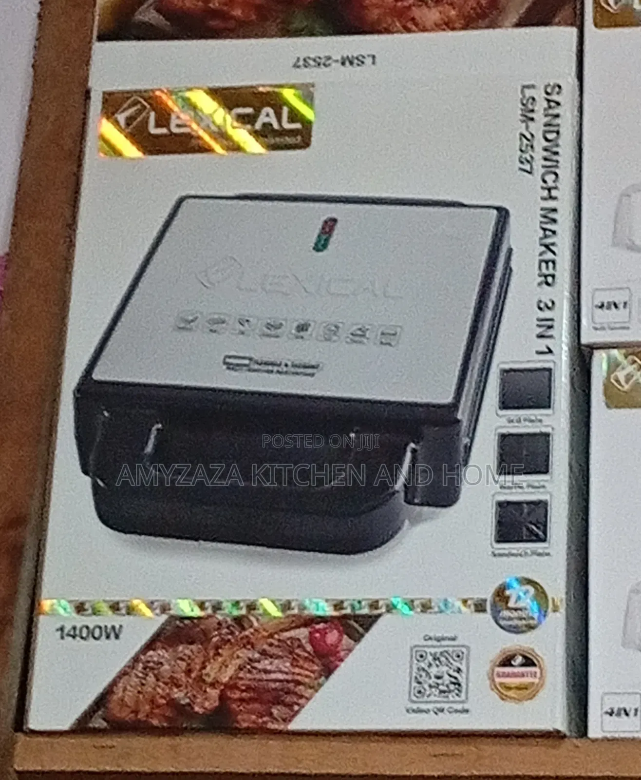 Lexical 3-in-1 Sandwich Maker and Grill (Model LSM-2537)
