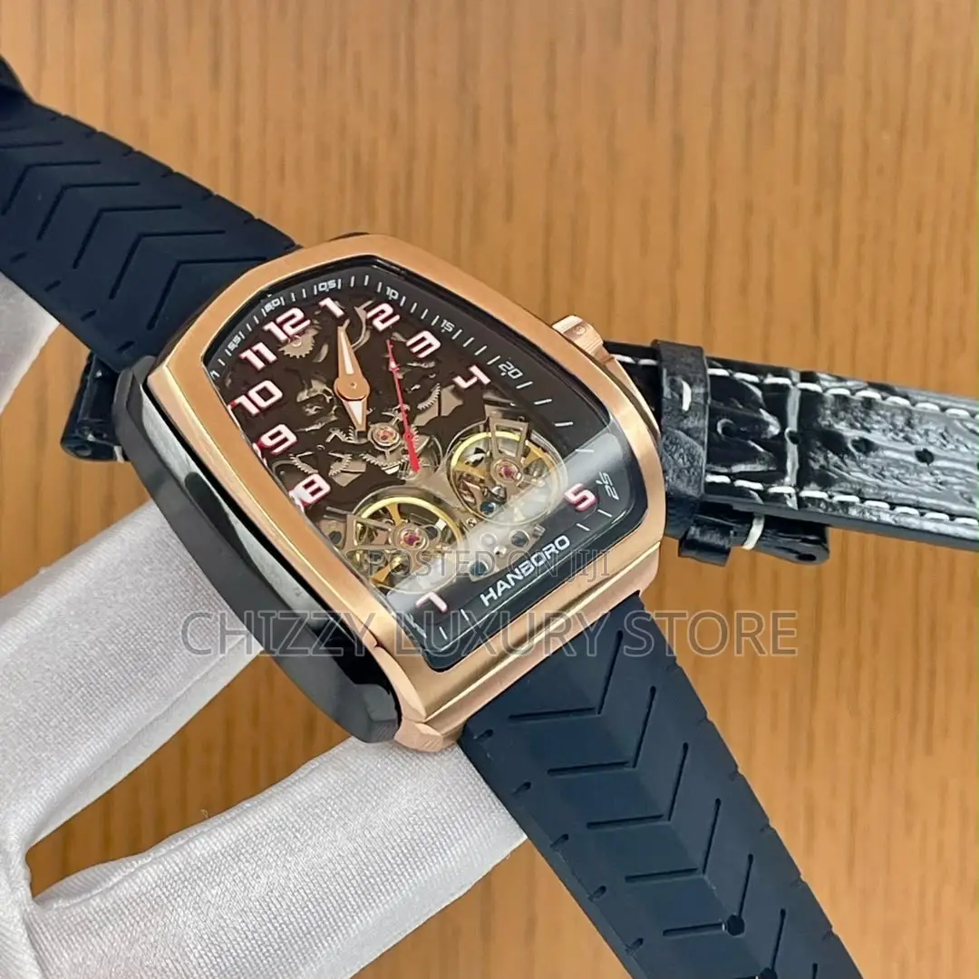 Hanboro Authentic Quality Luxury Men Automatic Engine Wristwatch