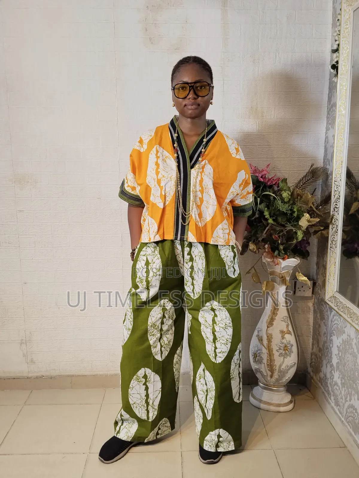 Ladies Ankara Two-Piece Set