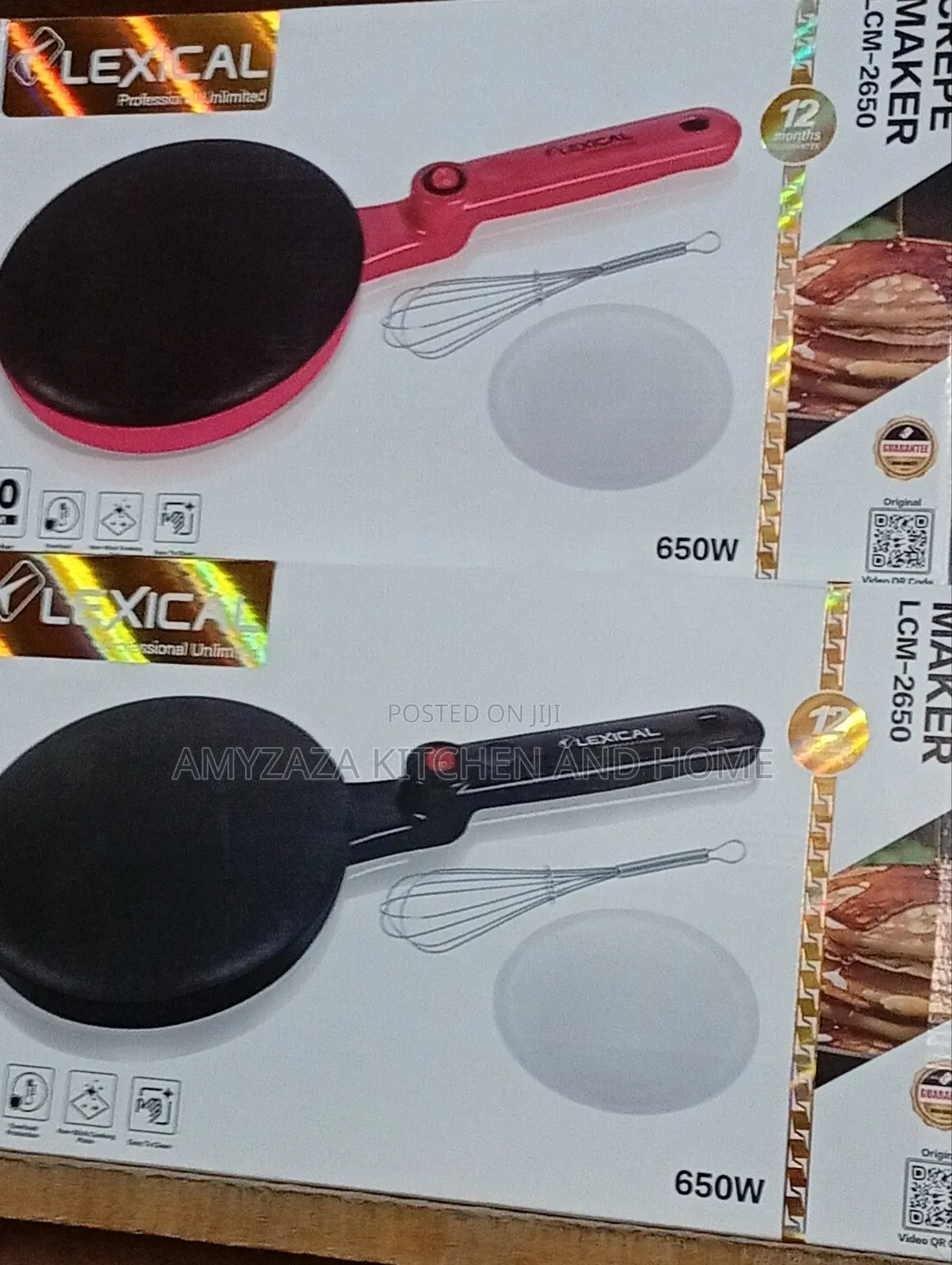 Lexical Crepe Maker (Model LCM-2650), a 650W