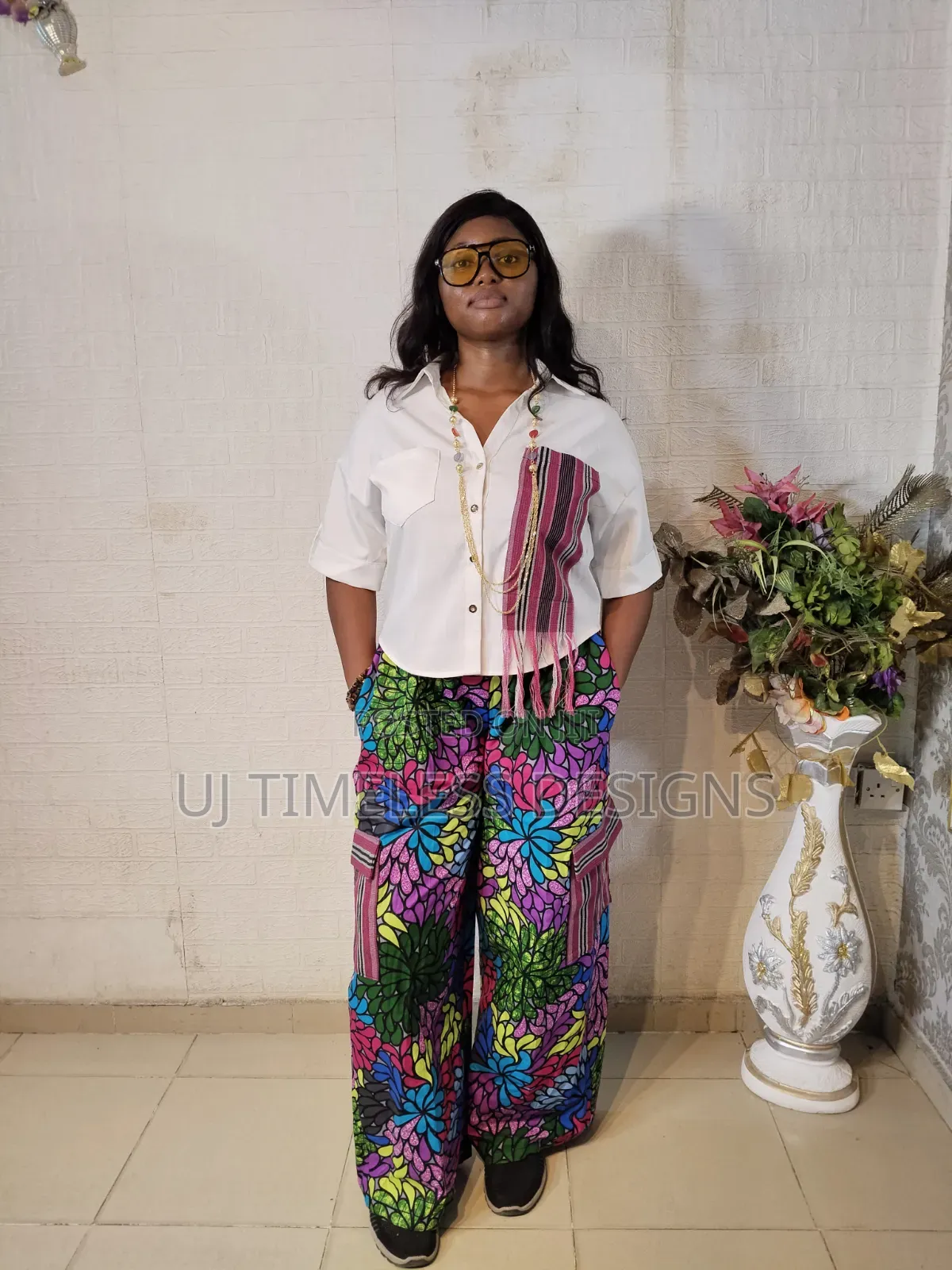 Ladies Ankara Top and Shirt With Asoke