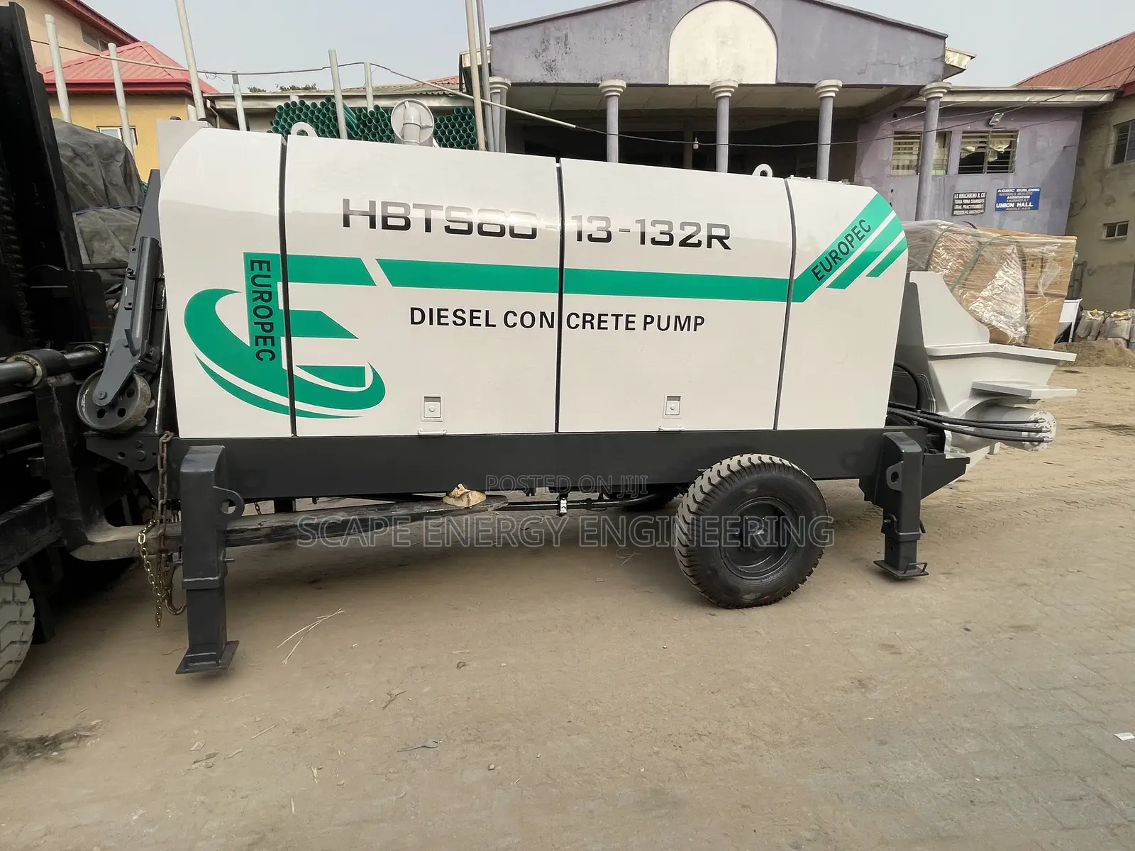 Concrete Pump Trailer 80 Cubic Meter Capacity