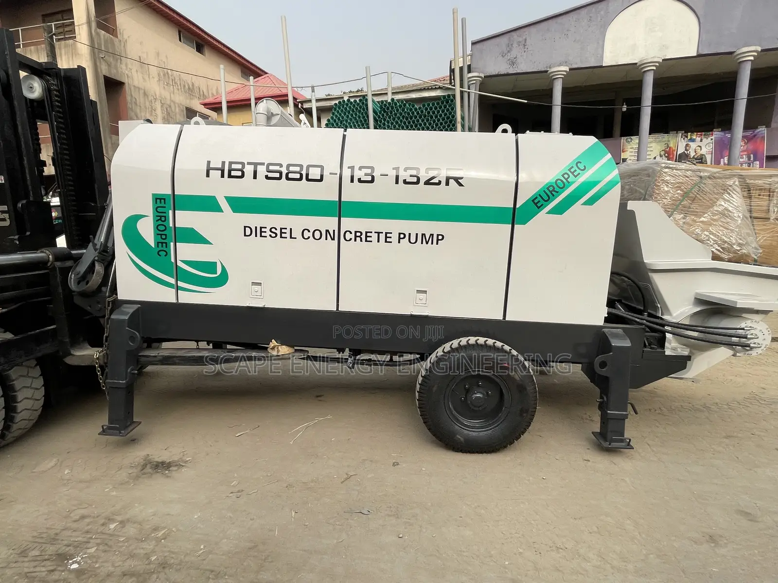Concrete Pump Trailer 80 Cubic Meter Capacity