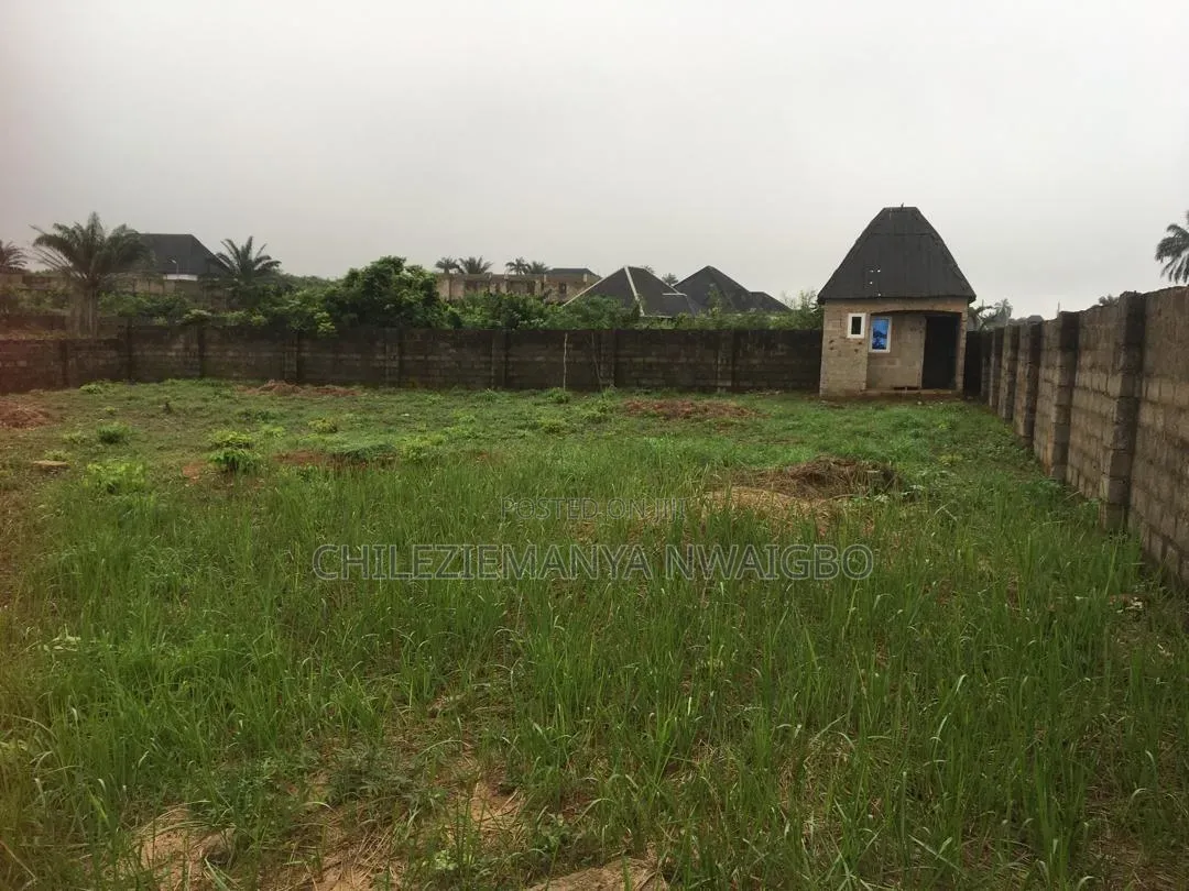 Fenced 2 Plots of Land for Sale in Ibusa Delta State (Survey & Deed)