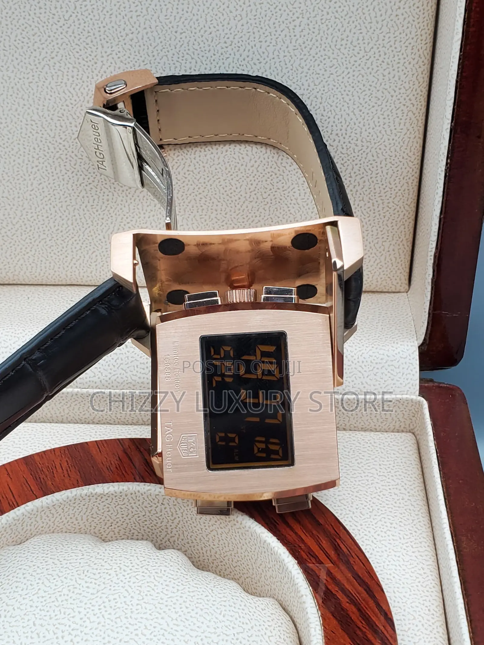Tag Heuer Quality Men Genuine Leather Automatic Engine Wristwatch