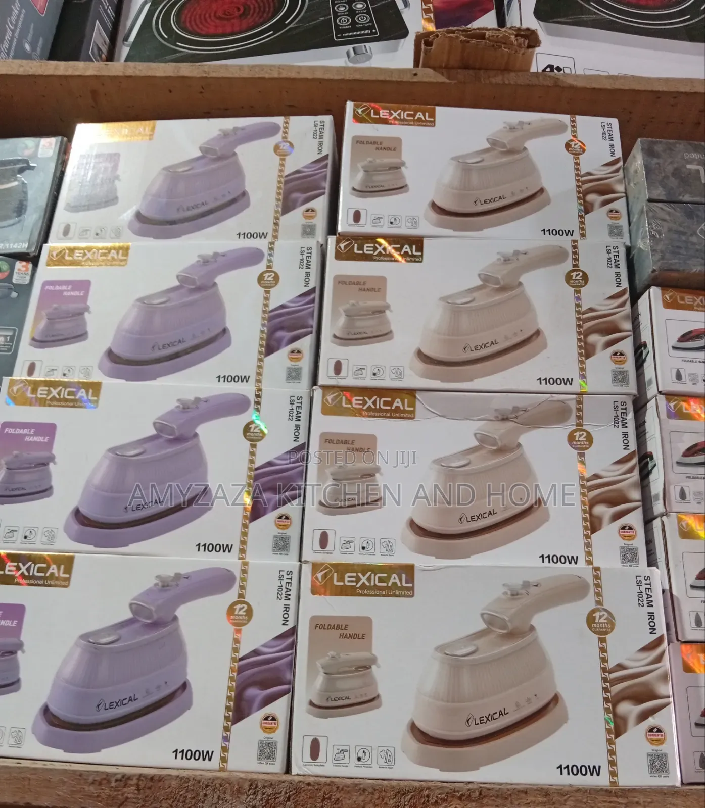 Lexical Foldable Hand Steam Irons (Model LSI-1022)