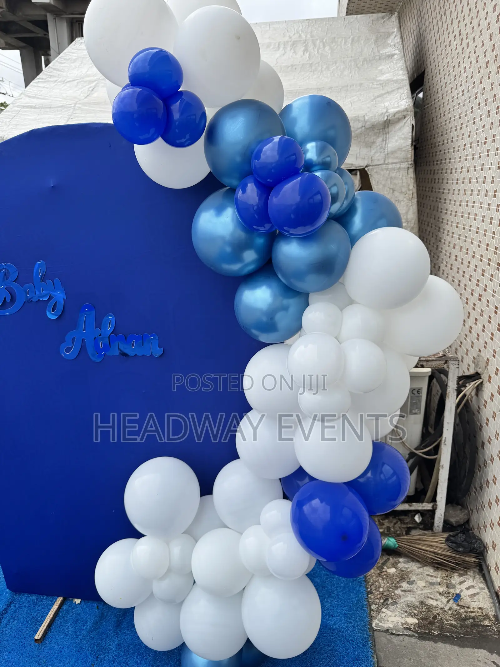 Baby Naming & Dedication Decor Setup