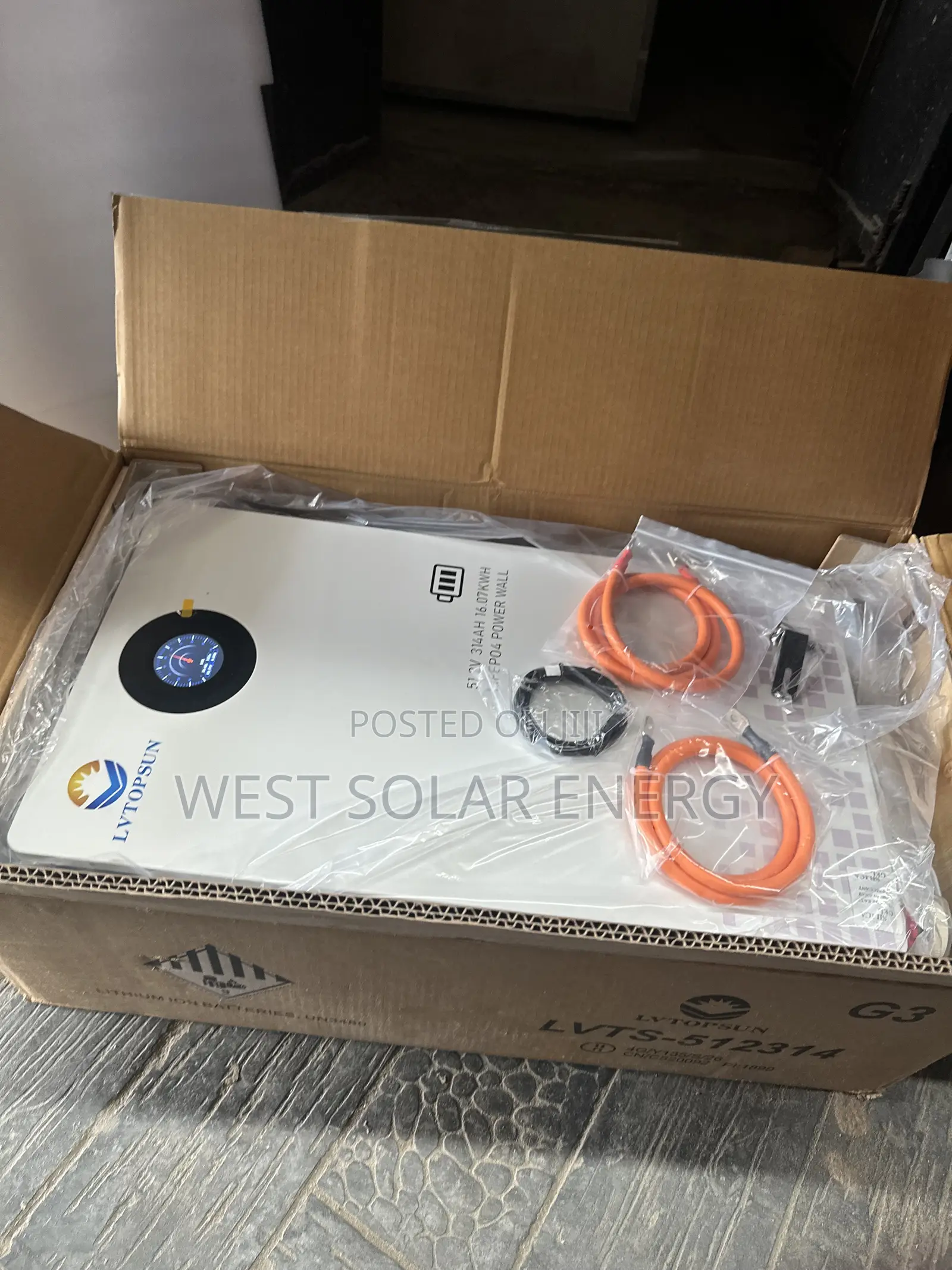 16kwh 51.2v G3 Lvtopsun Lithium Ion Battery