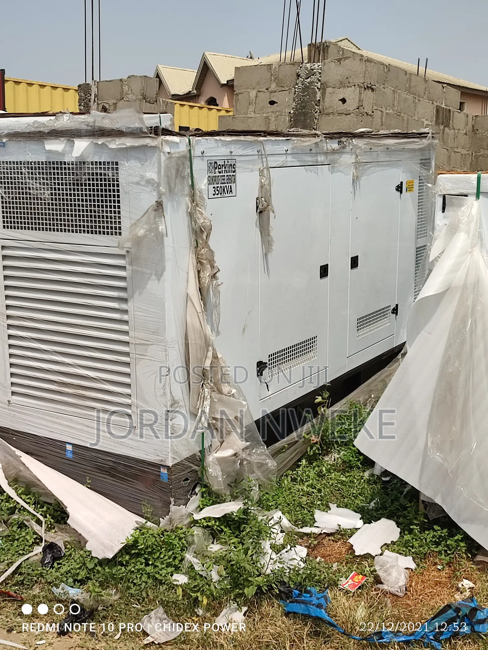 %350kva% Perkins Soundproof Diesel Generator With Warranty on It