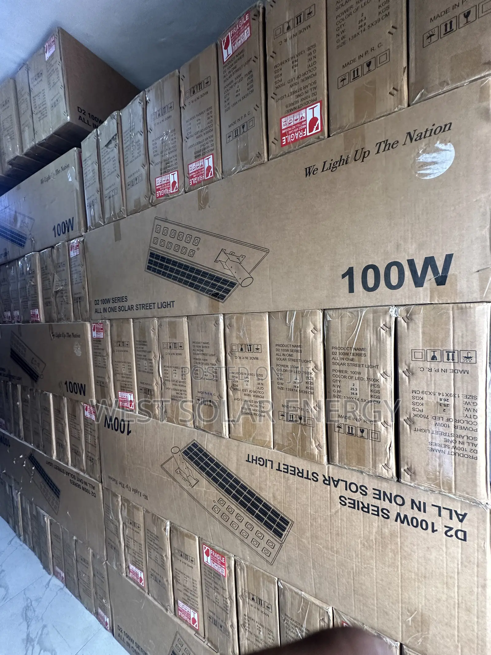 D2 100w All in One Solar Street Light