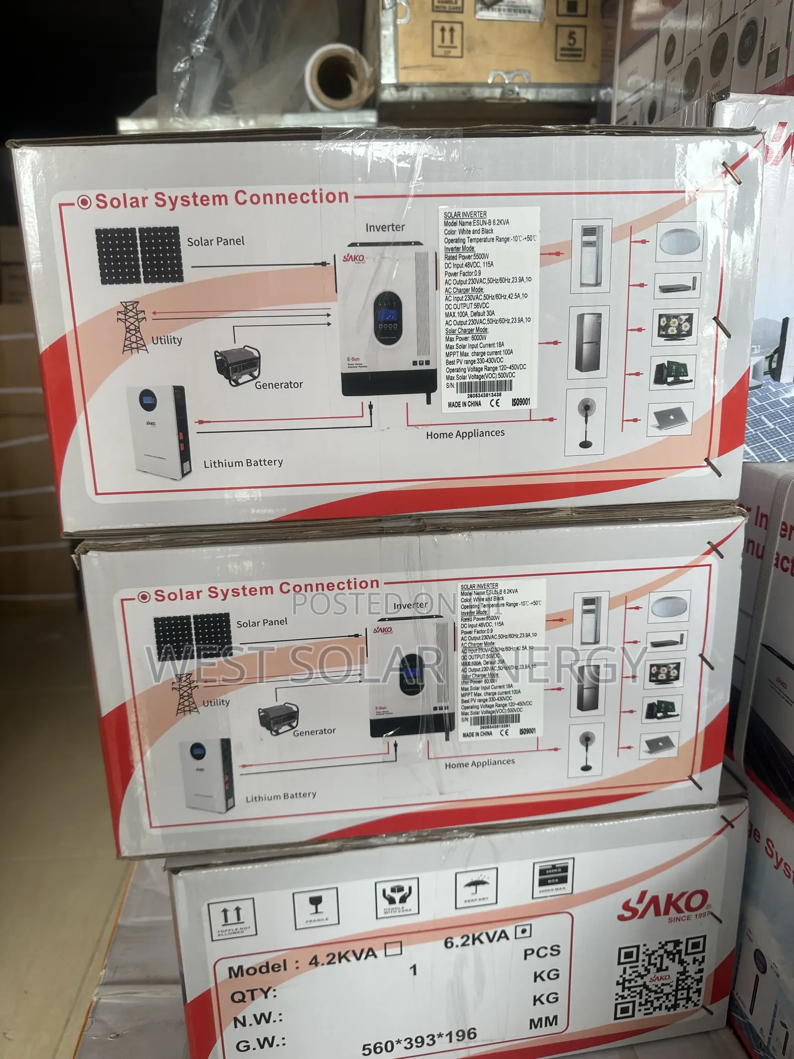 6.2kva 48v Sako Hybrid Inverter