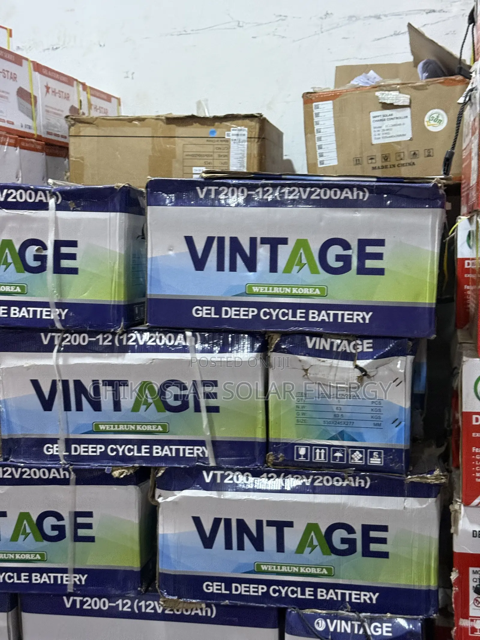 12V GEL Deep Cycle Batteries SunFit 65Ah | Vintage 200Ah | HI-STAR 12V