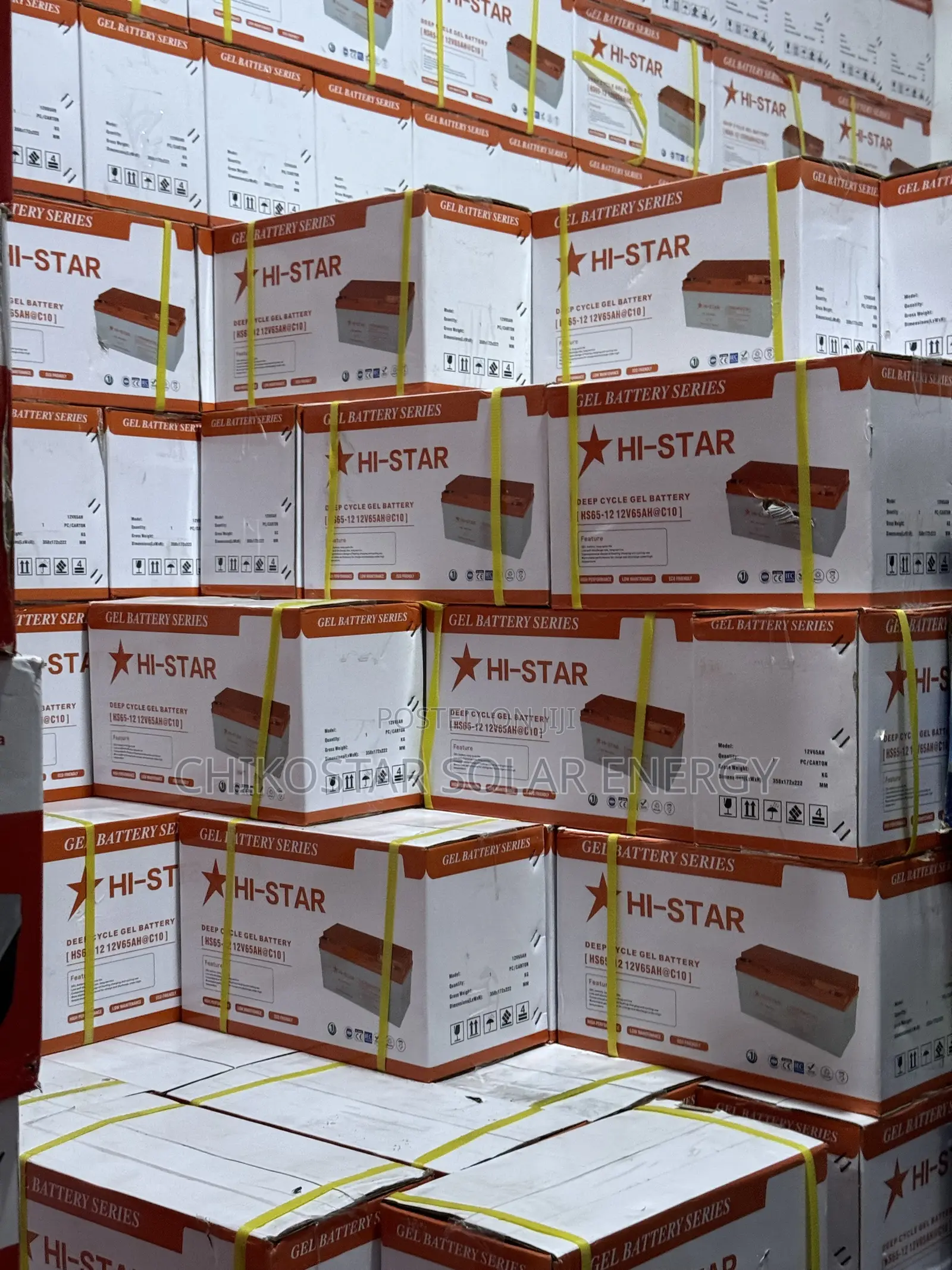 12V GEL Deep Cycle Batteries SunFit 65Ah | Vintage 200Ah | HI-STAR 12V