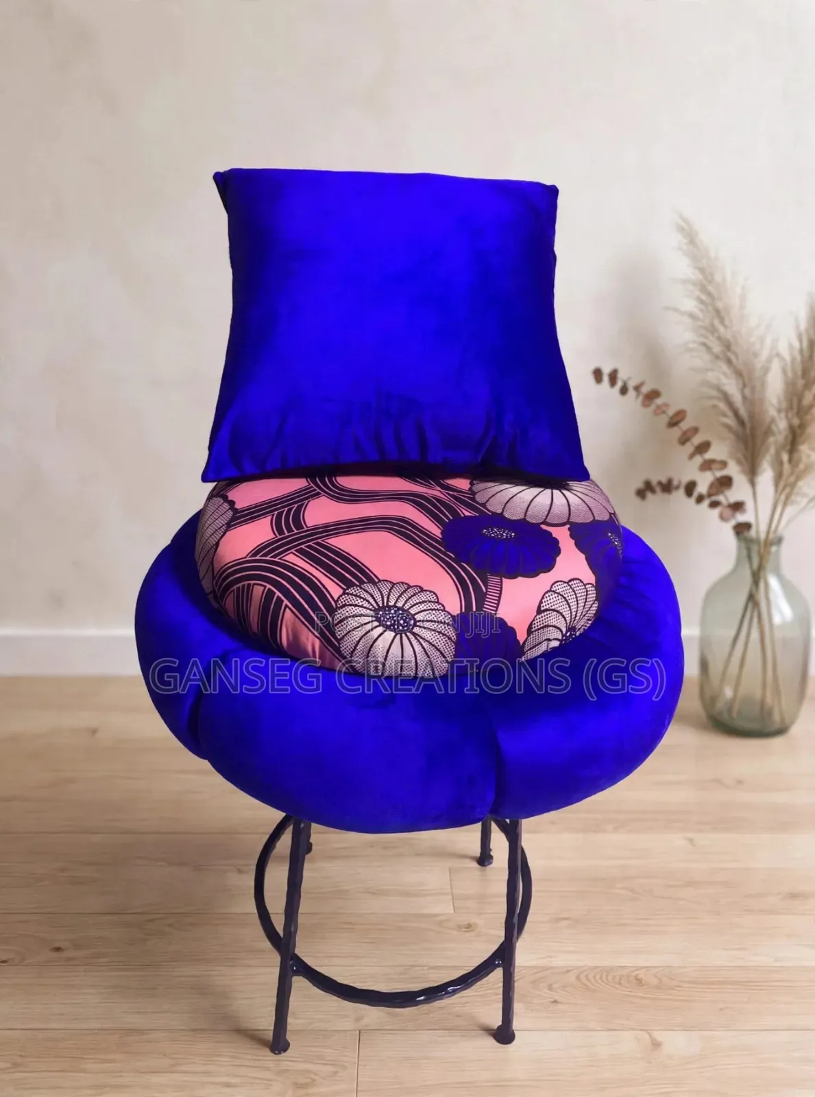 Luxury Upholstered Stool | Stylish Ottoman Chair | Handmade Furniture
